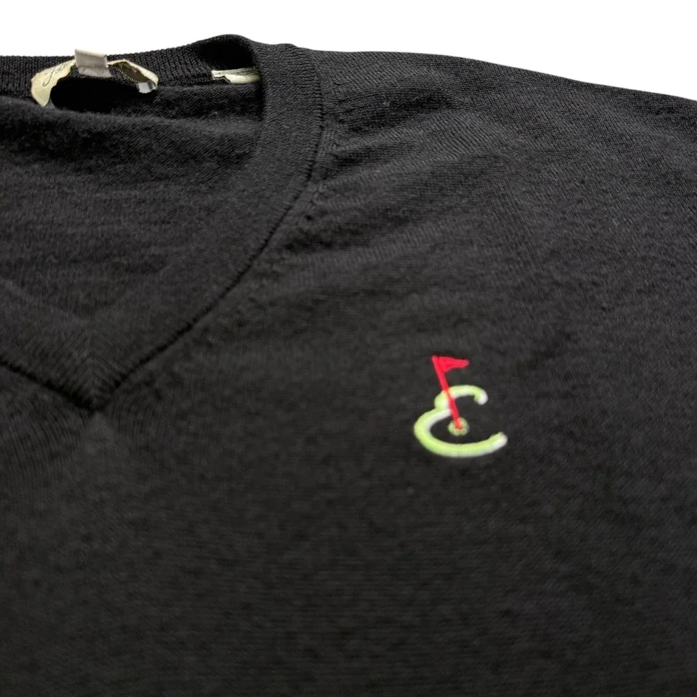 Peter Millar Mens Golf Sweater  XL V-Neck 100% Italian Merino‎ Wool Quiet Luxury
